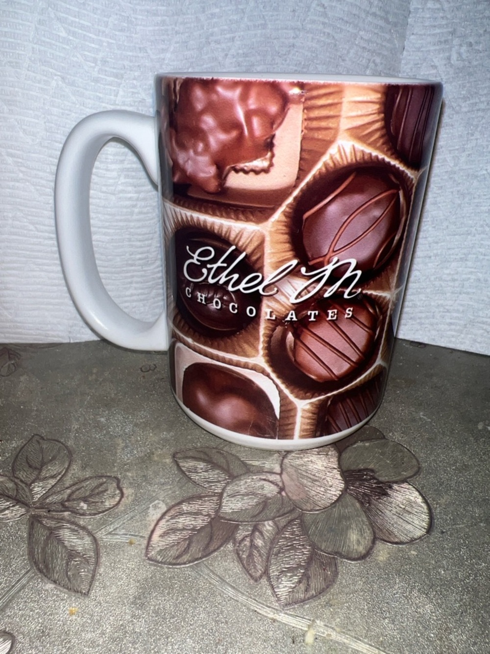 Ethel M. Chocolates Ceramic Coffee Mug - Chocolate Print